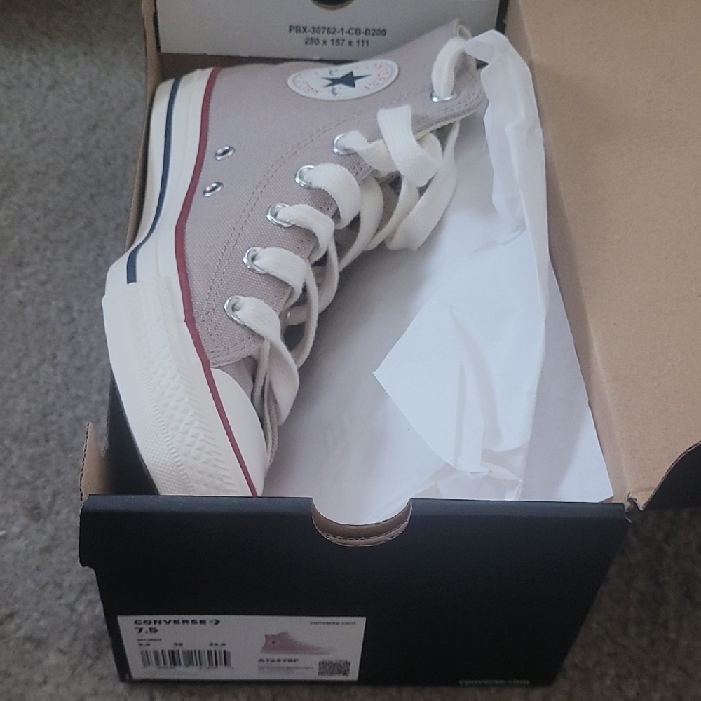 NWB Converse High-Top Sneakers In Papyrus 7.5